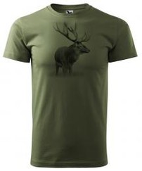 Poľovnícke tričko s potlačou - Jeleň