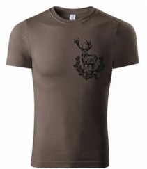 Poľovnícke tričko s potlačou - JELEN
