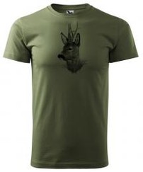 Poľovnícke tričko s potlačou - Srnec II