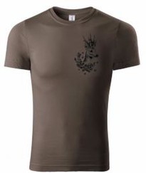 Poľovnícke tričko s potlačou - SRNEC