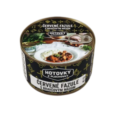 Hotovky z plechovky - Červené fazule s bravčovým mäsom
