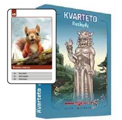 Kvarteto Lesné zvieratká Beskydy - stolová hra pre poľovnícku rodinu