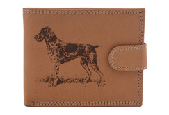 Poľovnícka peňaženka so zapínaním HUNTER NATURAL - Poľovný pes
