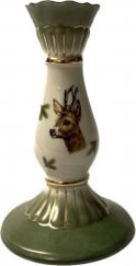 Poľovnícky porcelánový svietnik s motívom - Srnec