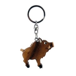 Poľovnícky prívesok na kľúče - kľúčenka diviak