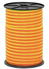 Páska pre elektrický ohradník - priemer 10 mm - žlto-oranžová - 250 m