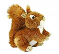 Plyšová veverička - 17 cm