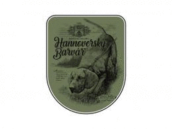 Samolepka s poľovníckym motívom - Hannoverský farbiar