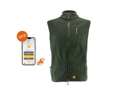 Vyhrievaná vesta ALPENHEAT fire-fleece s app zelená