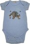 Poľovnícke detské tričko bodyčko - šteňa farbiare - modré