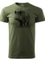 Detské poľovnícke tričko s poľovníckou potlačou - Diviak