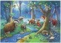 Puzzle pre malého poľovníka - Zvieratká v lese 2x24 dielikov