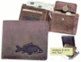 Rybárska kožená peňaženka - kapor