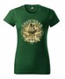 Poľovnícke tričko dámske - Kanec zelené