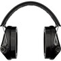 Elektronické slúchadlá Sordin Supreme Pro-X - čierne - kožený opasok - PVC náušníky