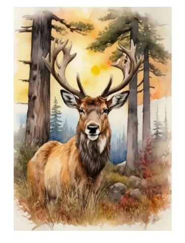 Diamantové maľovanie - Jeleň 30x40cm